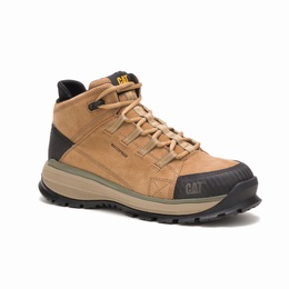 Caterpillar Utilize Alloy Toe Work Férfi Bakancs Khaki, HU-C029